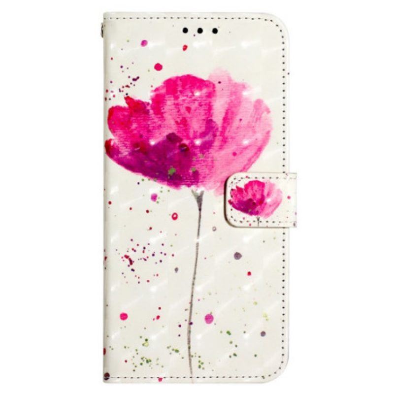 Hülle Flip Case Für iPhone SE 3 / SE 2 / 8 / 7 Mohn