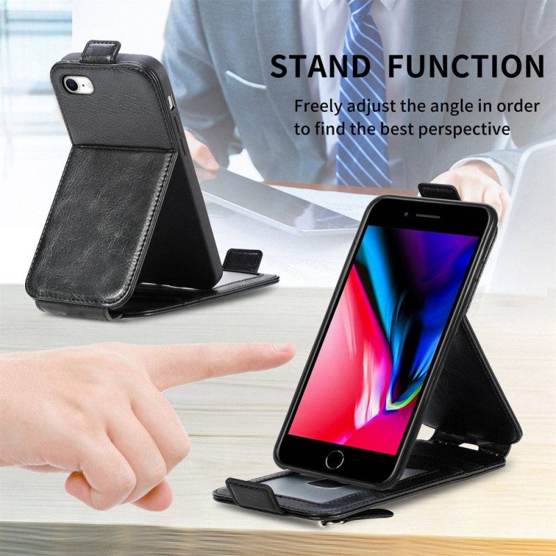 Hülle Für iPhone SE 3 / SE 2 / 8 / 7 Brieftasche Flip Case Integrierte Brieftasche Mit Vertikaler Klappe