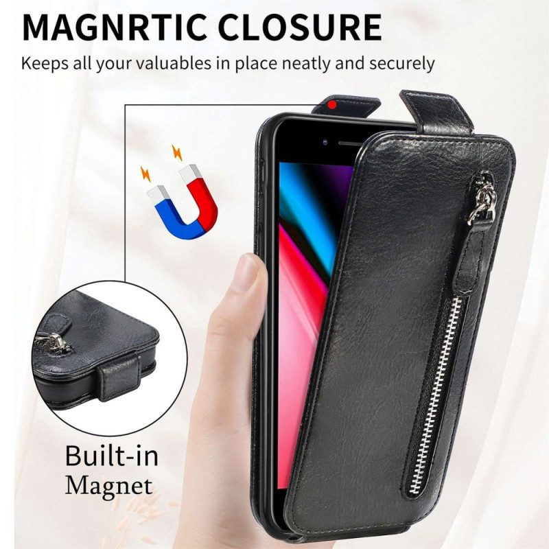 Hülle Für iPhone SE 3 / SE 2 / 8 / 7 Brieftasche Flip Case Integrierte Brieftasche Mit Vertikaler Klappe