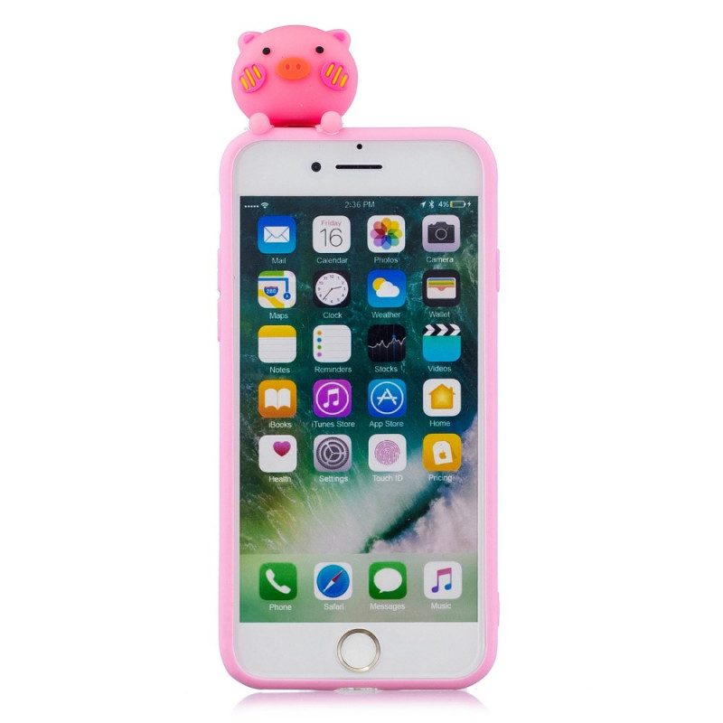 Hülle Für iPhone SE 3 / SE 2 / 8 / 7 Lustiges Schwein