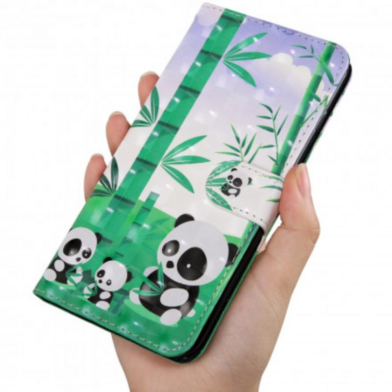 Lederhüllen Für iPhone SE 3 / SE 2 / 8 / 7 Maman Octave Und Anne Die Pandas