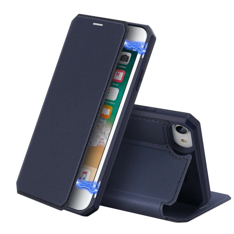 Schutzhülle Für iPhone SE 3 / SE 2 / 8 / 7 Flip Case Haut X-serie Dux Ducis