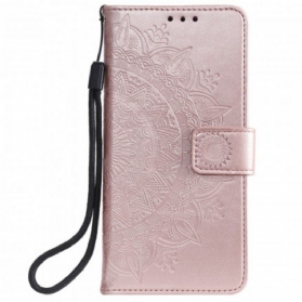 Flip Case Für Xiaomi Redmi Note 9 5G Sonnenmandala