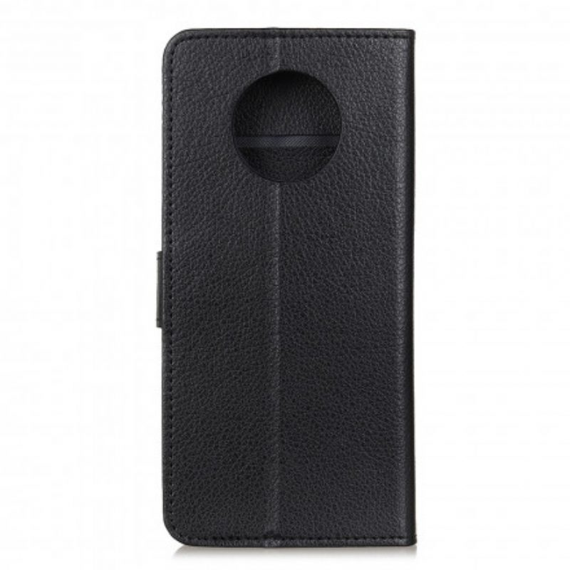 Flip Case Für Xiaomi Redmi Note 9 5G Traditionelle Litschi