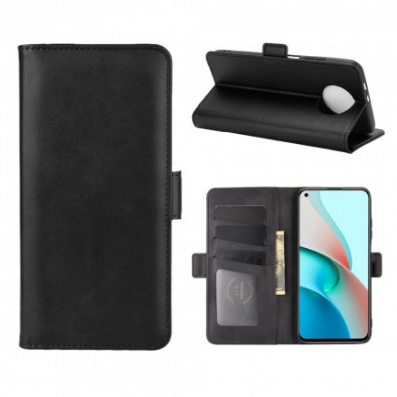 Lederhüllen Für Xiaomi Redmi Note 9 5G Flip Case Doppelte Klappe