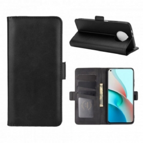 Lederhüllen Für Xiaomi Redmi Note 9 5G Flip Case Doppelte Klappe