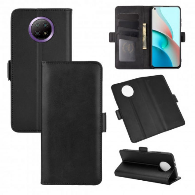 Lederhüllen Für Xiaomi Redmi Note 9 5G Flip Case Doppelte Klappe