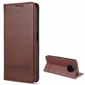 Schutzhülle Für Xiaomi Redmi Note 9 5G Flip Case Azns Leder-styling