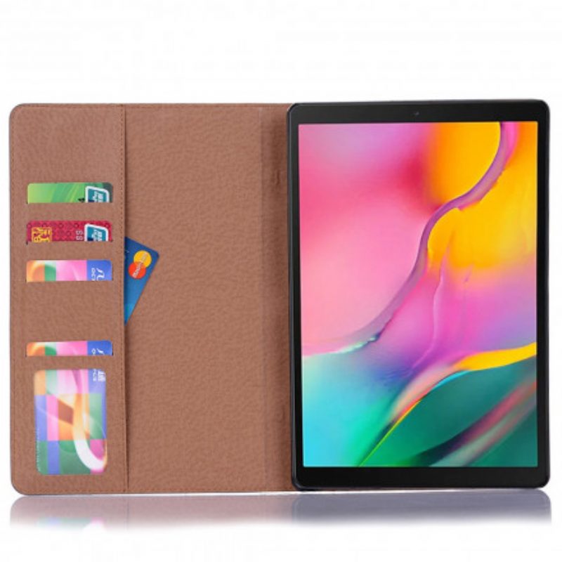 Case Für Samsung Galaxy Tab A7 (2020) Vintage-nieten Aus Kunstleder