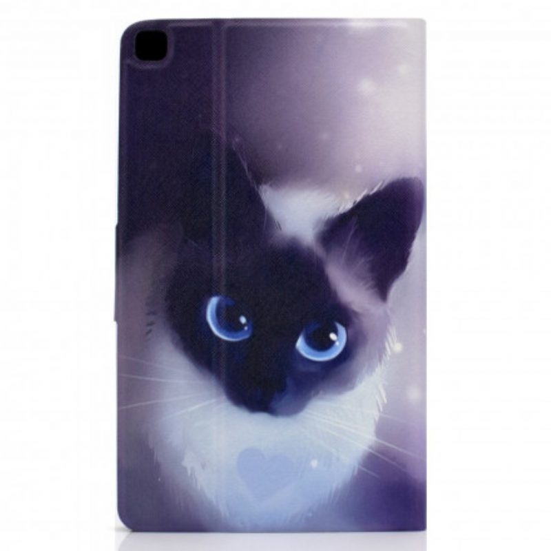 Flip Case Für Samsung Galaxy Tab A7 (2020) Blauäugige Katze