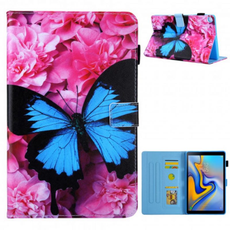 Flip Case Für Samsung Galaxy Tab A7 (2020) Blumenschmetterling