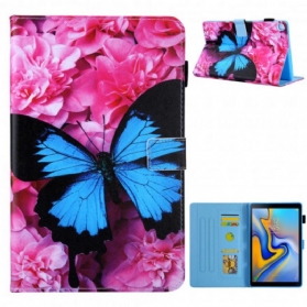 Flip Case Für Samsung Galaxy Tab A7 (2020) Blumenschmetterling