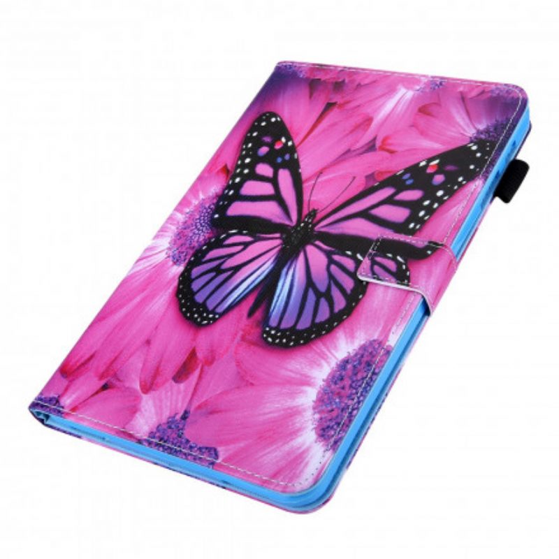 Flip Case Für Samsung Galaxy Tab A7 (2020) Blumenschmetterling