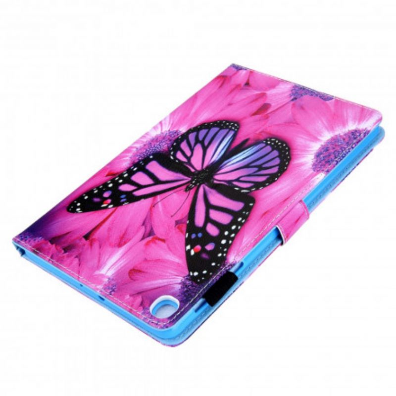 Flip Case Für Samsung Galaxy Tab A7 (2020) Blumenschmetterling