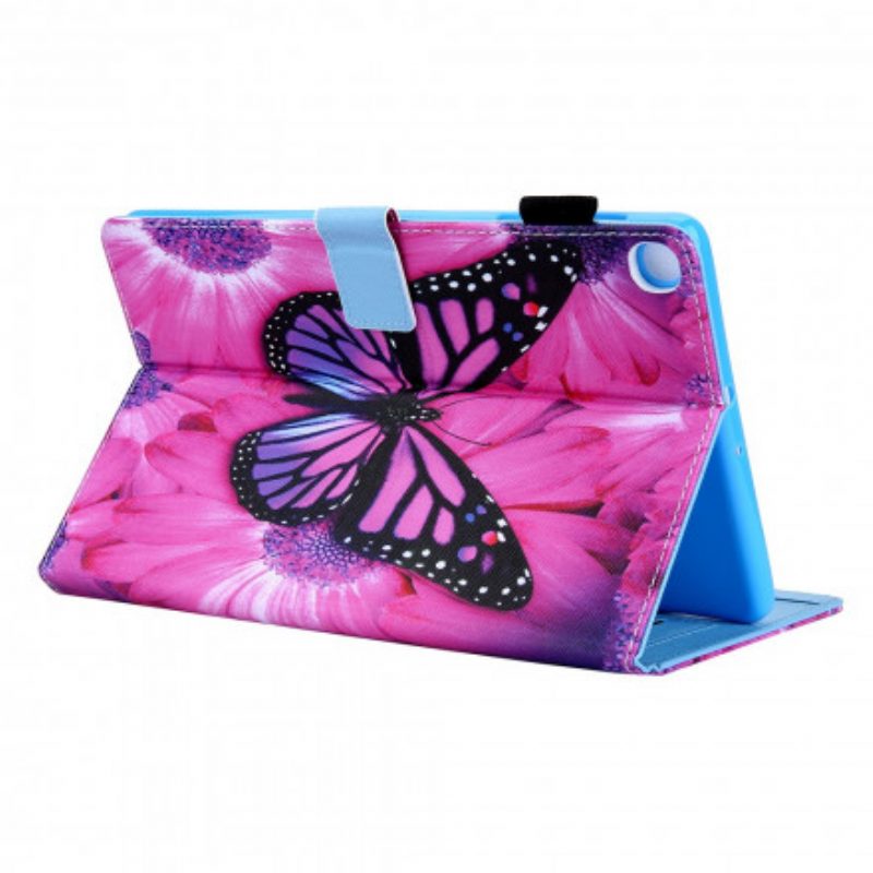 Flip Case Für Samsung Galaxy Tab A7 (2020) Blumenschmetterling