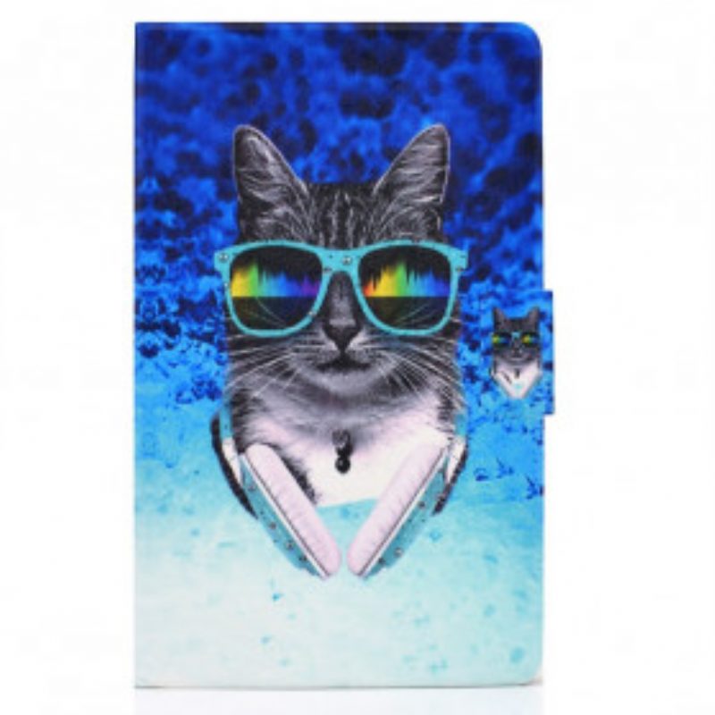 Flip Case Für Samsung Galaxy Tab A7 (2020) Dj Cat