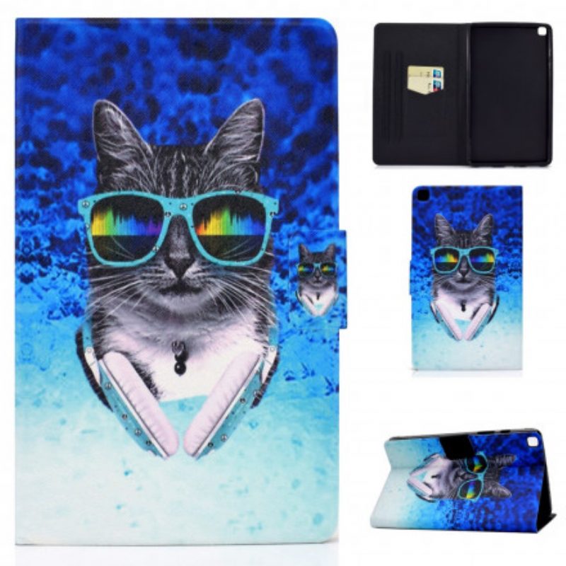 Flip Case Für Samsung Galaxy Tab A7 (2020) Dj Cat