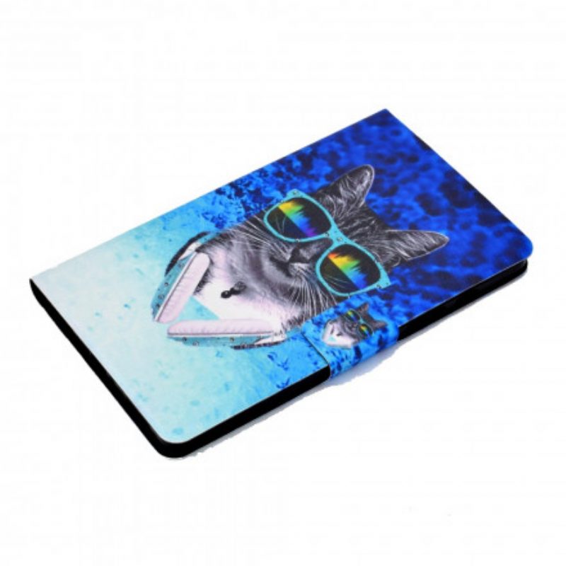 Flip Case Für Samsung Galaxy Tab A7 (2020) Dj Cat