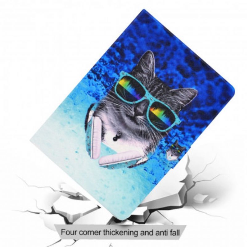 Flip Case Für Samsung Galaxy Tab A7 (2020) Dj Cat