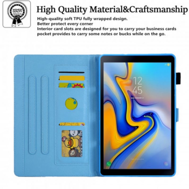 Flip Case Für Samsung Galaxy Tab A7 (2020) Geometrischer Marmor