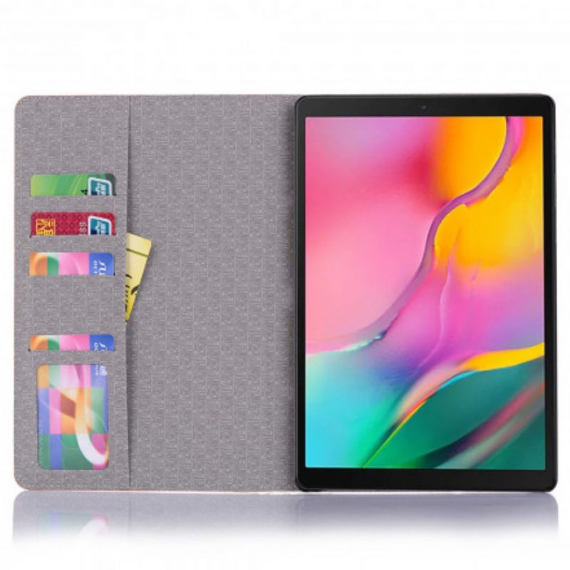 Flip Case Für Samsung Galaxy Tab A7 (2020) Krokodilhaut-effekt