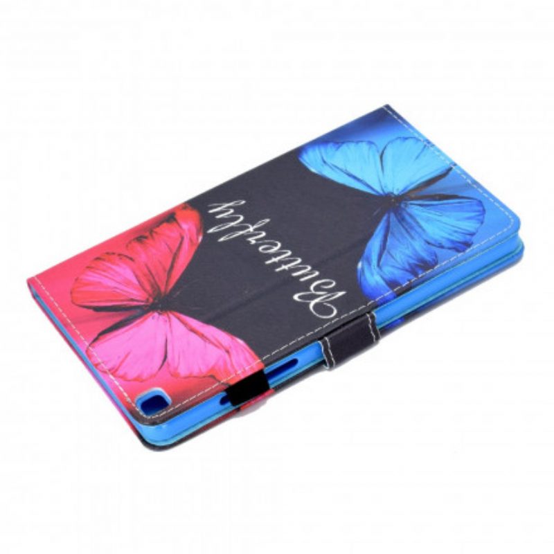 Flip Case Für Samsung Galaxy Tab A7 (2020) Schmetterling