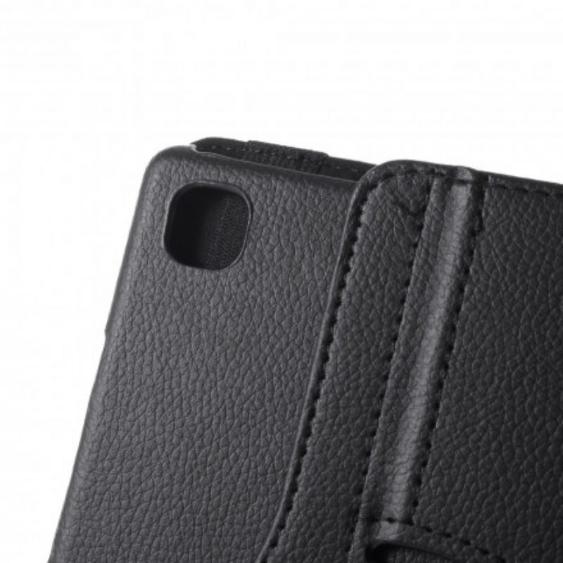 Flip Case Für Samsung Galaxy Tab A7 (2020) Um 360° Drehbares Litschi-kunstleder