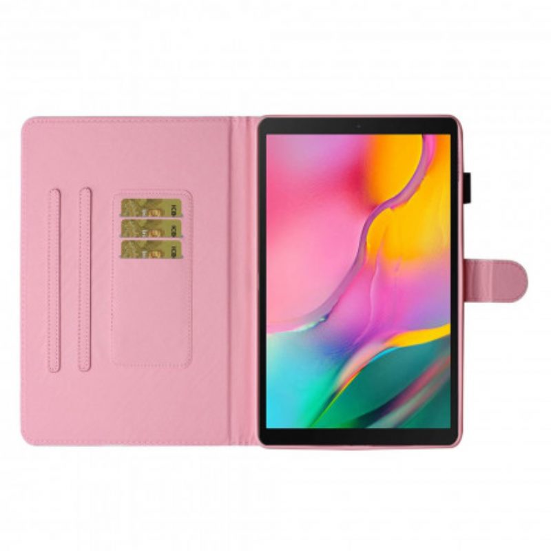 Flip Case Für Samsung Galaxy Tab A7 (2020) Verliebter Elefant