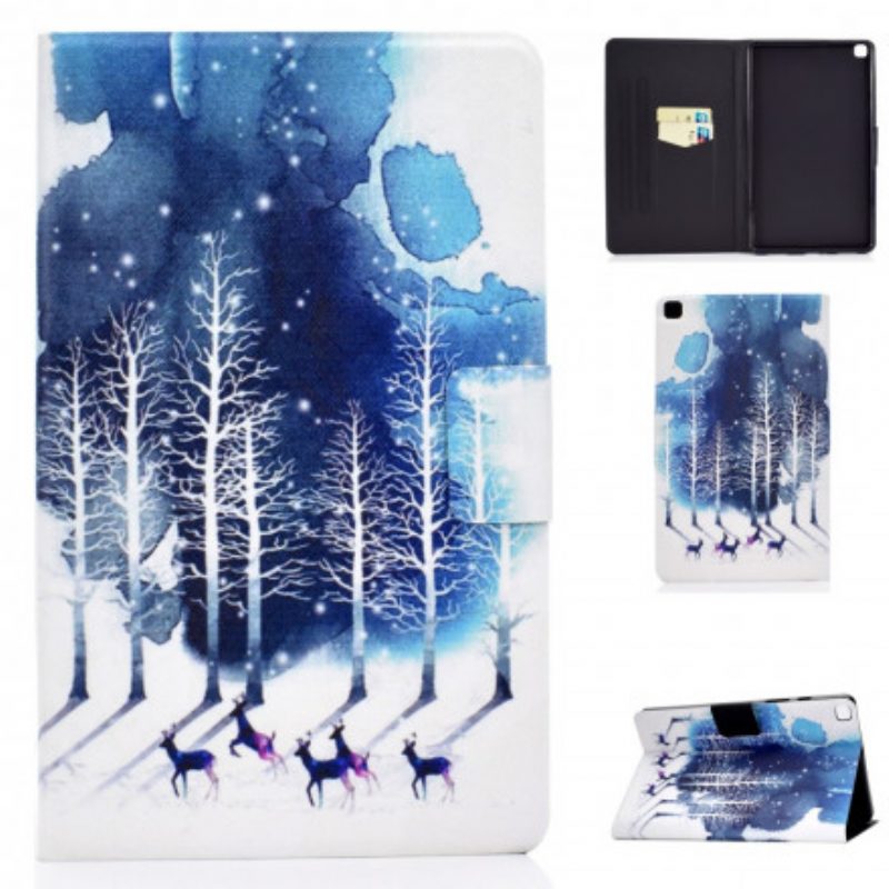 Flip Case Für Samsung Galaxy Tab A7 (2020) Winter