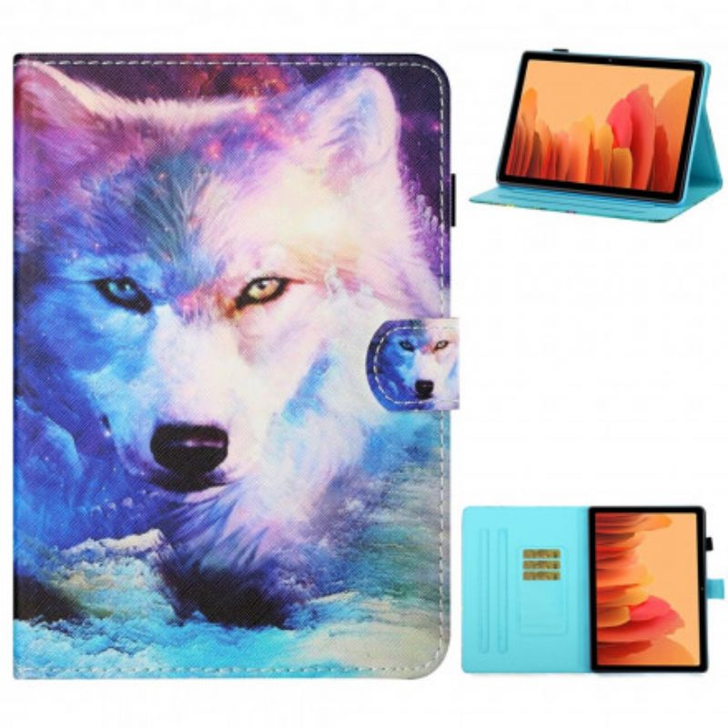 Flip Case Für Samsung Galaxy Tab A7 (2020) Wolf-kunst