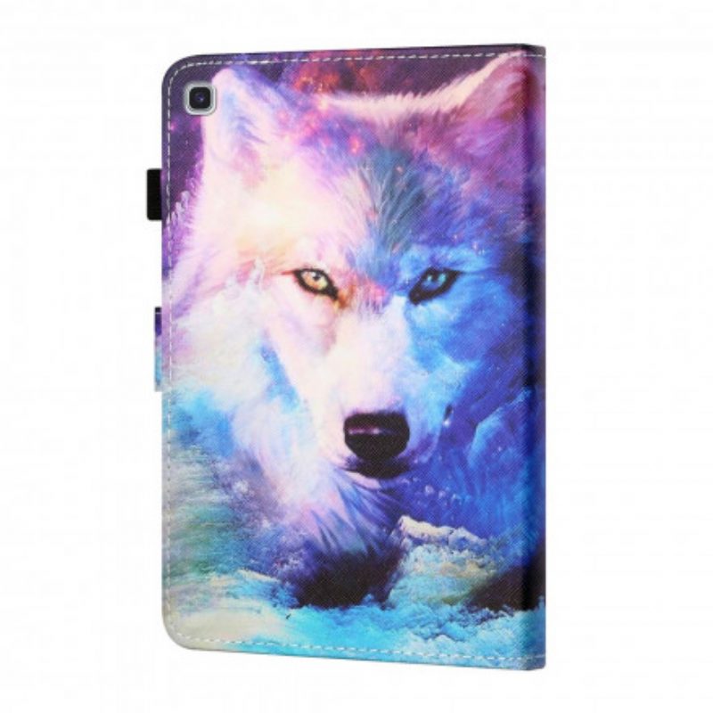 Flip Case Für Samsung Galaxy Tab A7 (2020) Wolf-kunst