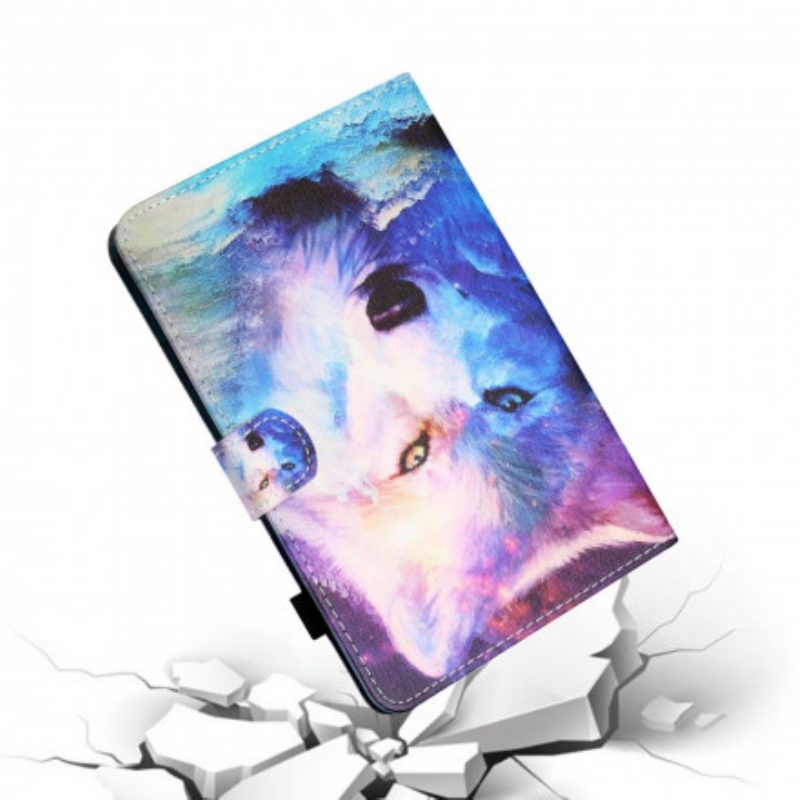 Flip Case Für Samsung Galaxy Tab A7 (2020) Wolf-kunst