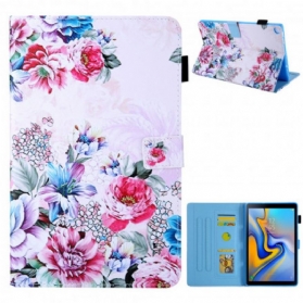 Lederhüllen Für Samsung Galaxy Tab A7 (2020) Blumendesign