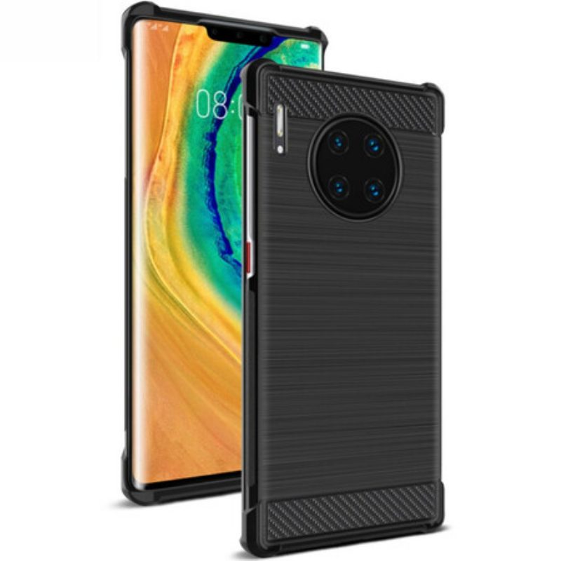 Handyhülle Für Huawei Mate 30 Pro Imak Vega-serie Aus Gebürsteter Kohlefaser