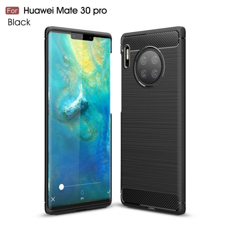 Hülle Für Huawei Mate 30 Pro Gebürstete Kohlefaser