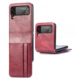 Handyhülle Für Samsung Galaxy Z Flip 4 Flip Case Kartenetui Aus Leder Im Stil