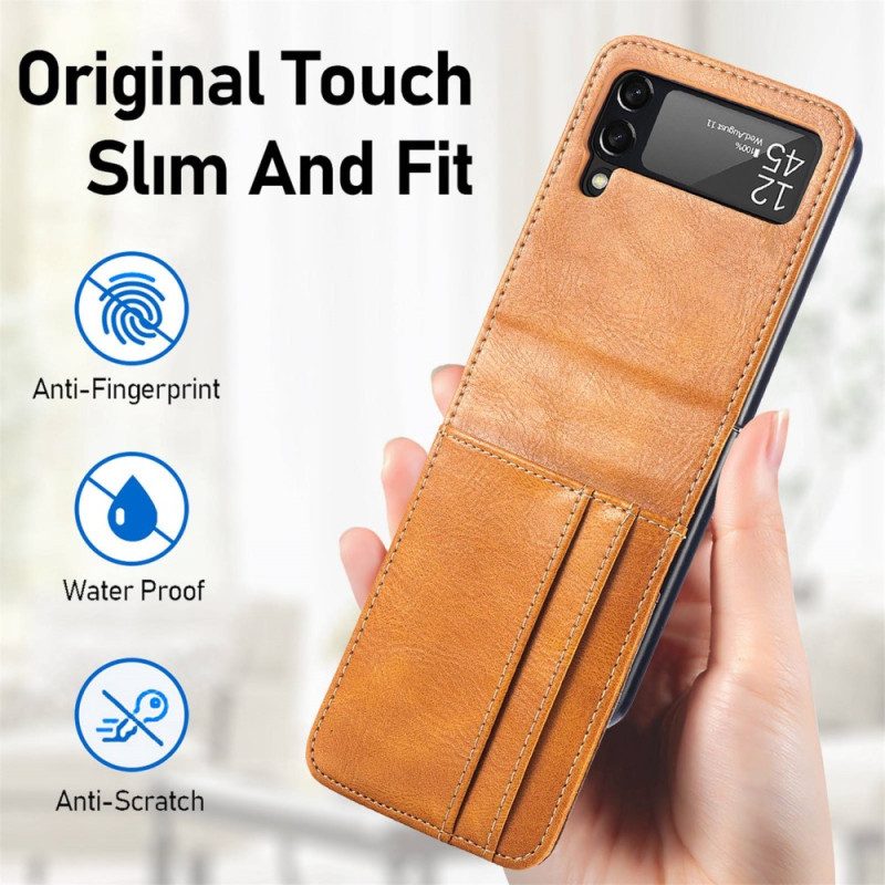 Handyhülle Für Samsung Galaxy Z Flip 4 Flip Case Kartenetui Aus Leder Im Stil