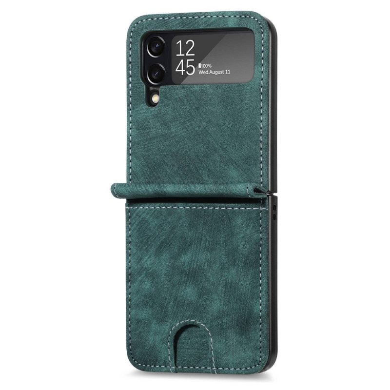 Handyhülle Für Samsung Galaxy Z Flip 4 Flip Case Kartenhalter / Geldbörse