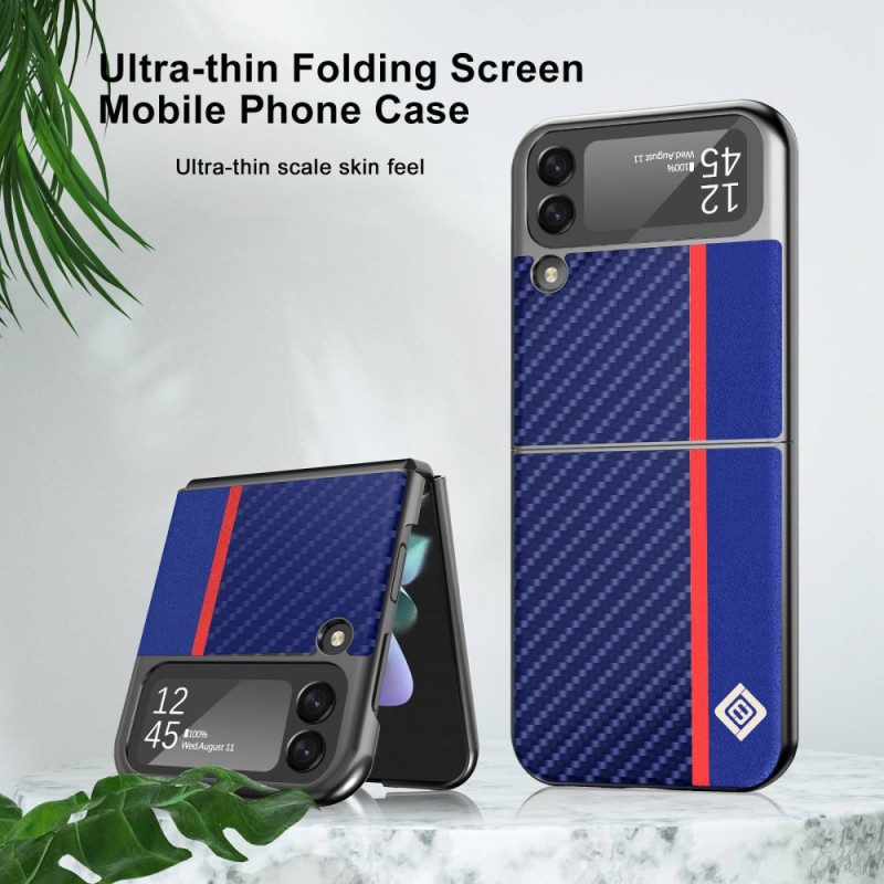 Handyhülle Für Samsung Galaxy Z Flip 4 Flip Case Kohlefaser Lc.imeeke