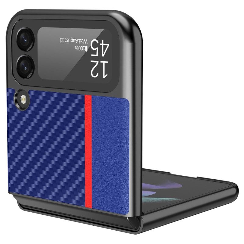 Handyhülle Für Samsung Galaxy Z Flip 4 Flip Case Kohlefaser Lc.imeeke