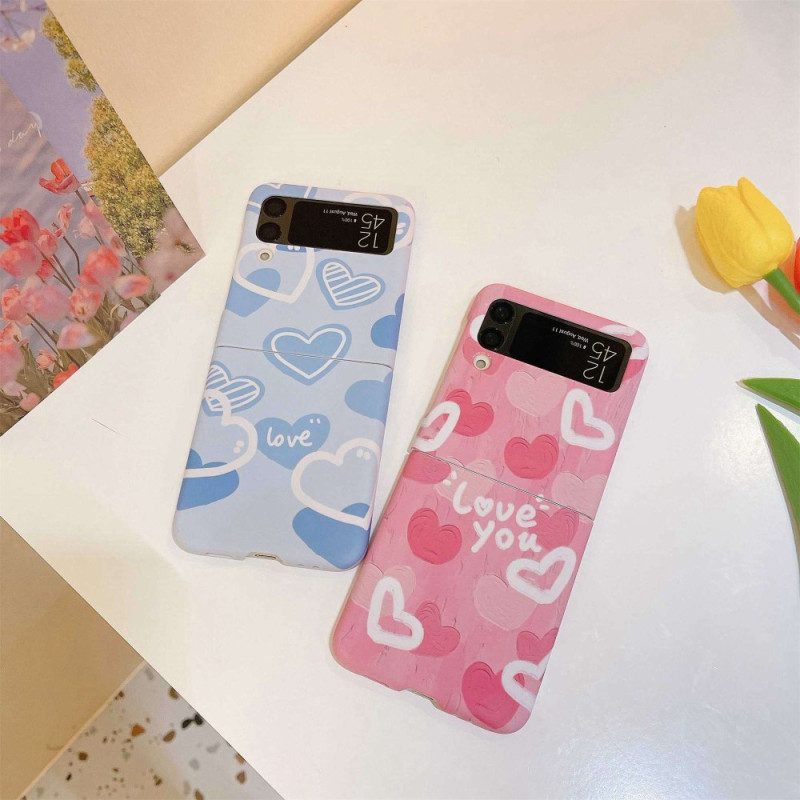 Handyhülle Für Samsung Galaxy Z Flip 4 Flip Case Liebesblumen