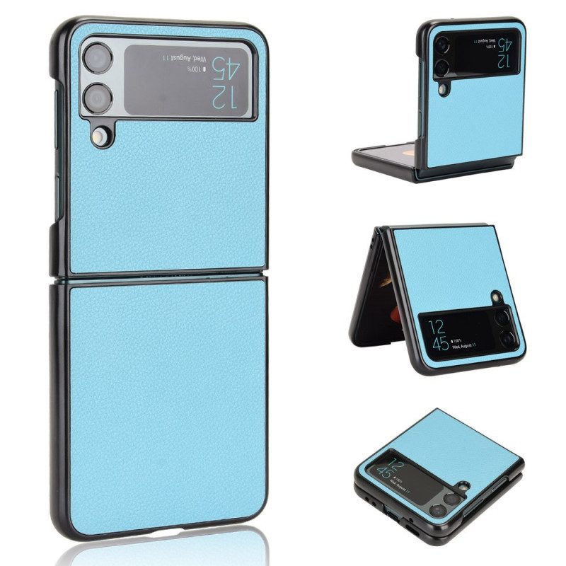 Handyhülle Für Samsung Galaxy Z Flip 4 Flip Case Litschi-leder-textur