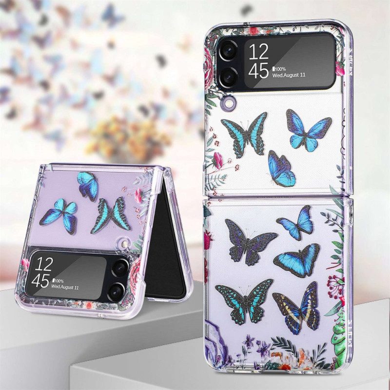 Handyhülle Für Samsung Galaxy Z Flip 4 Flip Case Mehrere Schmetterlinge