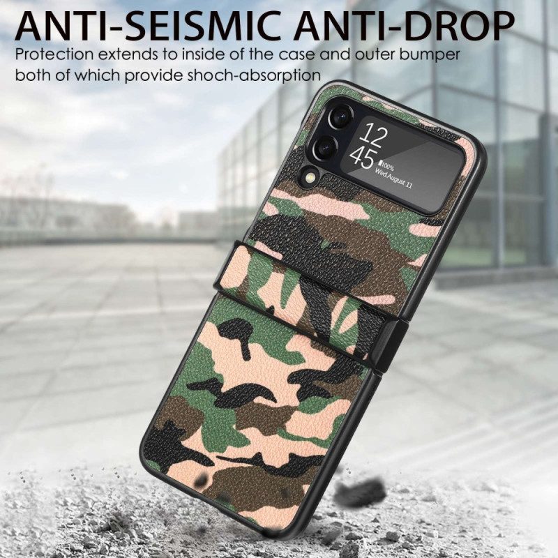 Handyhülle Für Samsung Galaxy Z Flip 4 Flip Case Militärische Tarnung