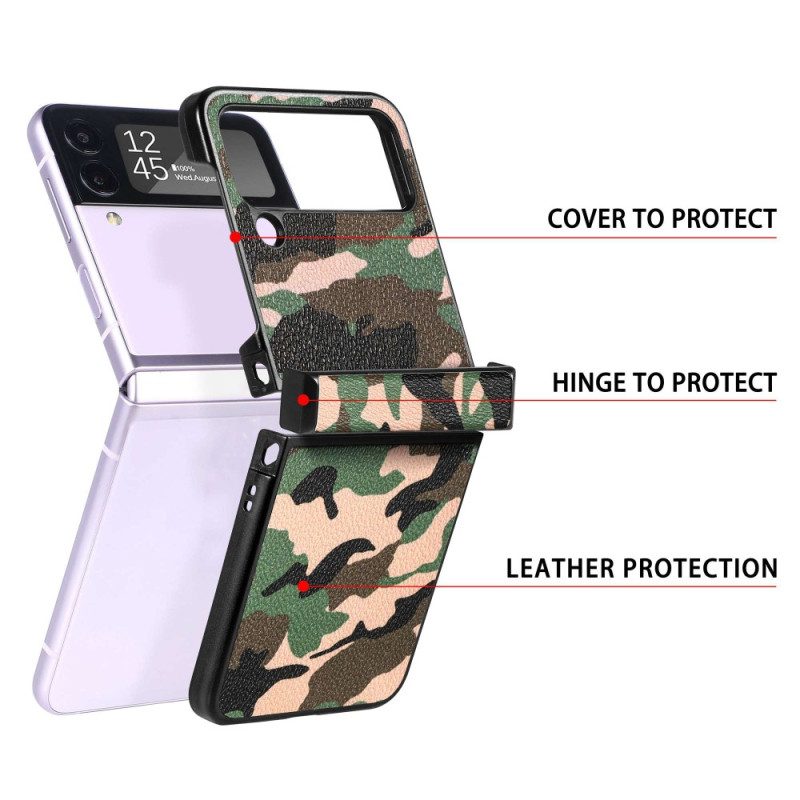 Handyhülle Für Samsung Galaxy Z Flip 4 Flip Case Militärische Tarnung