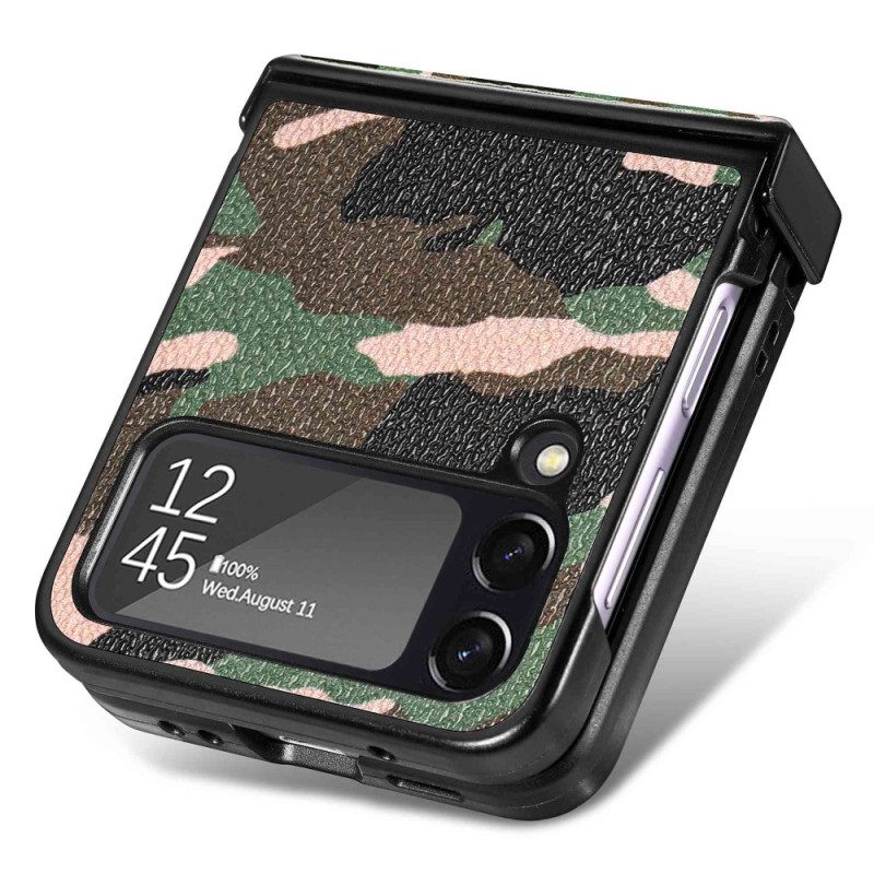 Handyhülle Für Samsung Galaxy Z Flip 4 Flip Case Militärische Tarnung