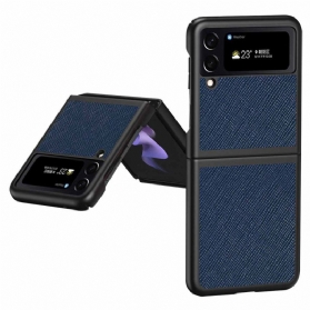 Handyhülle Für Samsung Galaxy Z Flip 4 Flip Case Strukturierter Lederstil