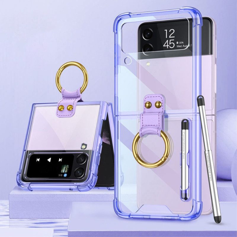 Hülle Für Samsung Galaxy Z Flip 4 Flip Case Getönt Mit Gkk Stylus