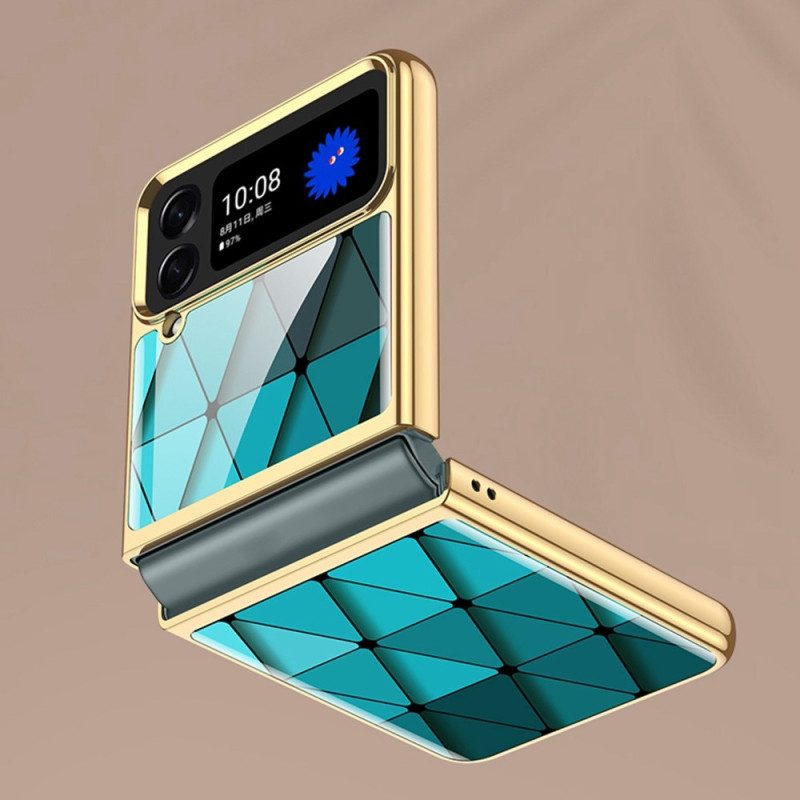 Hülle Für Samsung Galaxy Z Flip 4 Flip Case Gkk Harlequin Gehärtetes Glas