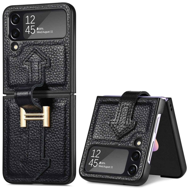 Hülle Für Samsung Galaxy Z Flip 4 Flip Case Leder Und Anhänger